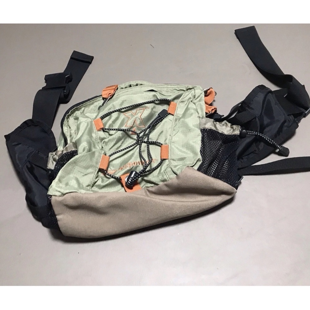 Coleman Exponent Hiking Waist Pack Bag 2 Bottles Adjustable Padded Green - Picture 4 of 16